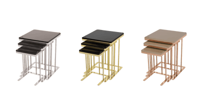 Set de 3 tables d'appoint