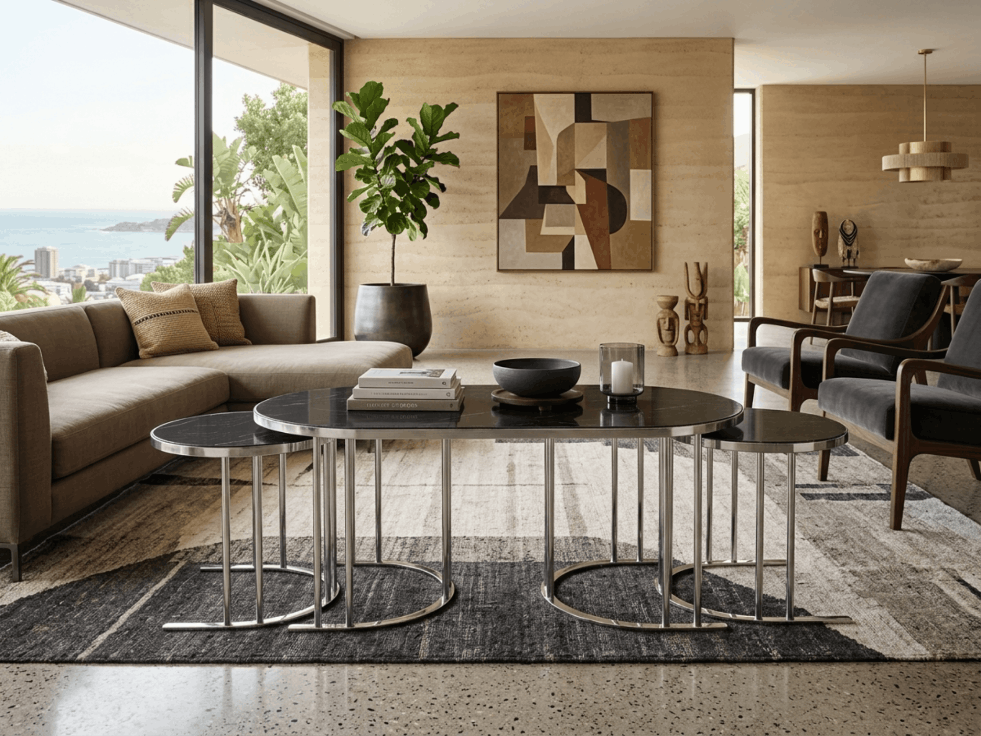 Table d'appoint 2+1