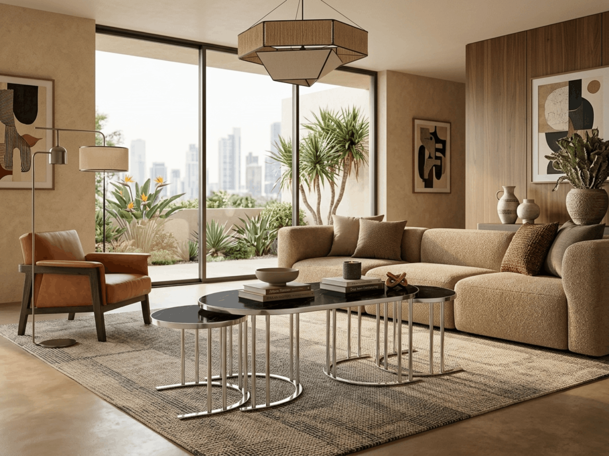 Table d'appoint 2+1